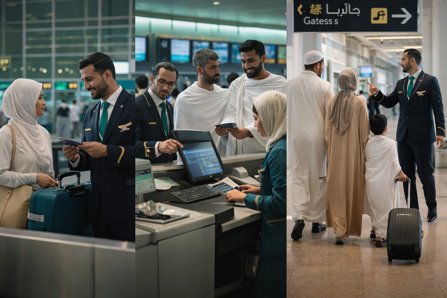 Airport departure and arrival handling